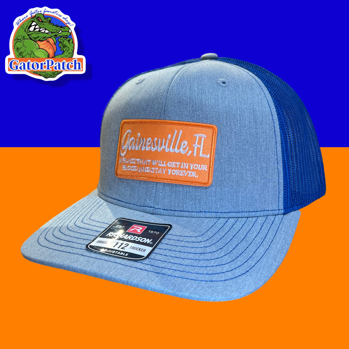 Gainesville Patch Grey/Blue Hat