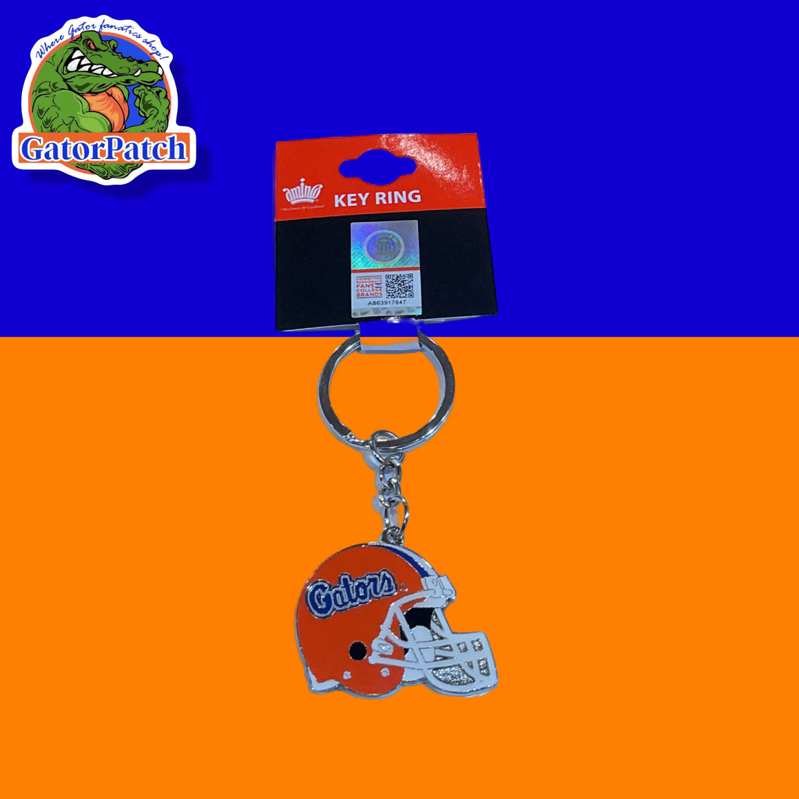 Gators Head Keychain