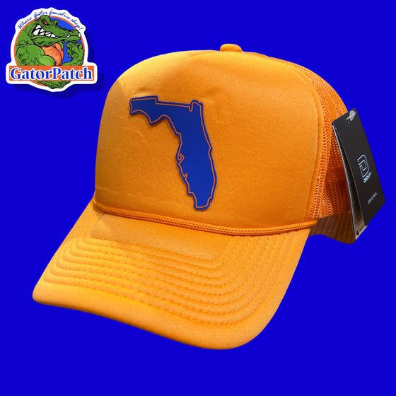 Orange 3D State Hat