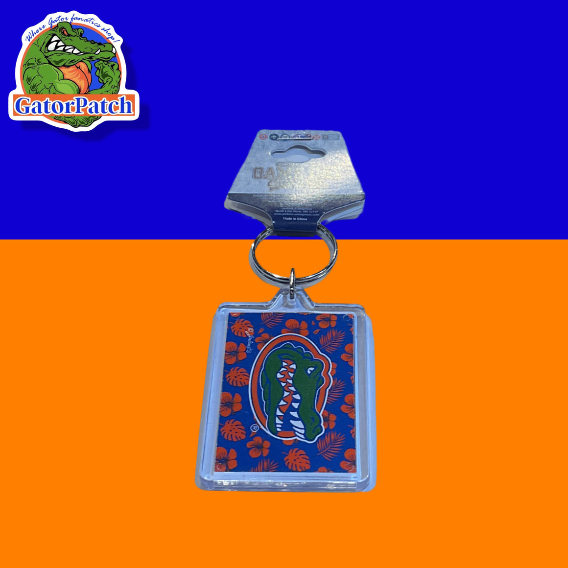 Hawaiian Gators Head Keychain