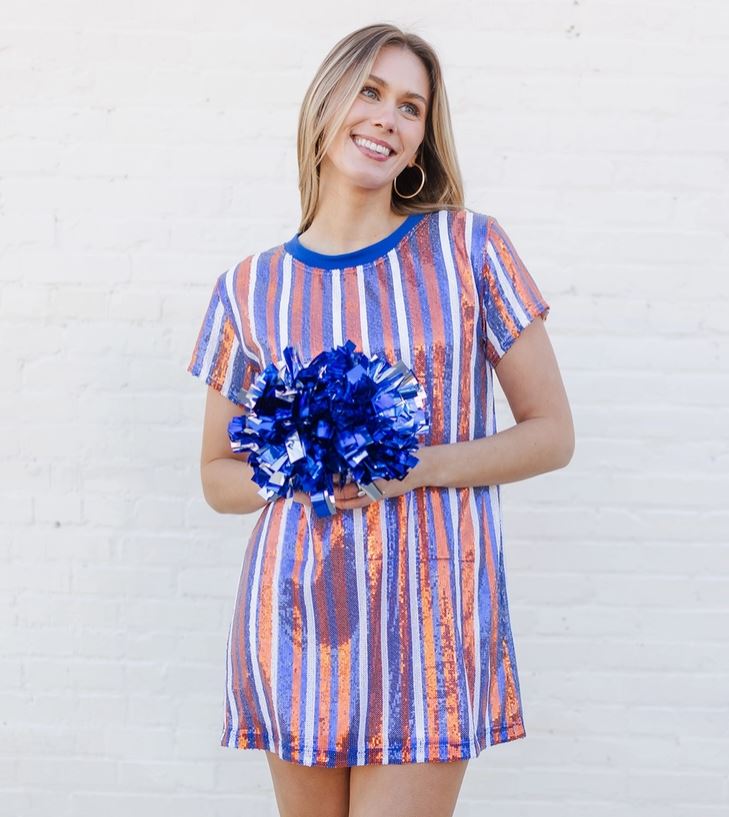 Dress Julia Blue and Orange