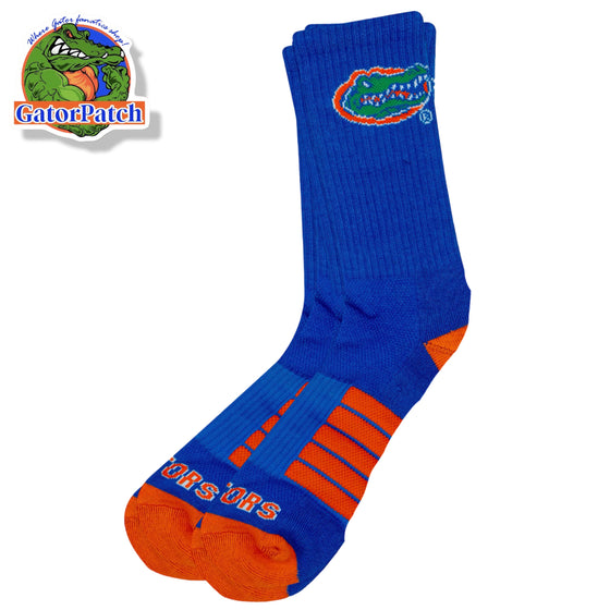 Woven Heel Strap Florida Gators Sock Royal Med/ Large