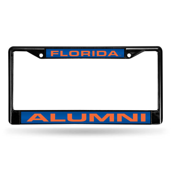 NCAA Florida Gators Laser Cut Black Chrome Frame