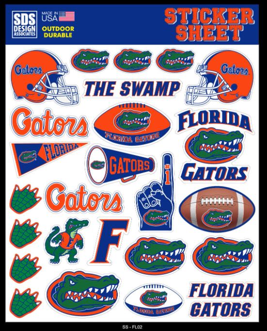 Florida Gators Sticker Page (26 Count)