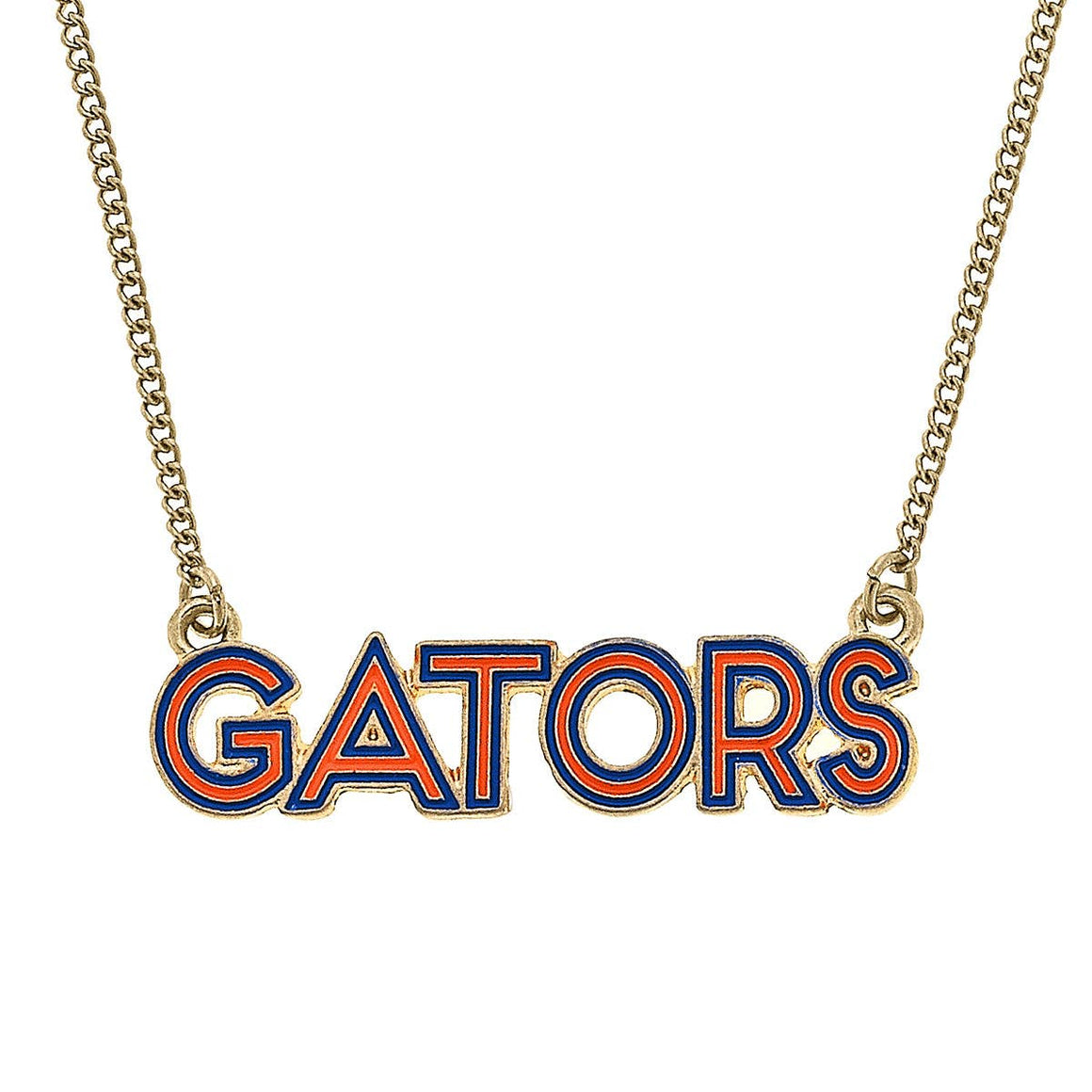 Florida Gators Outline Enamel Necklace